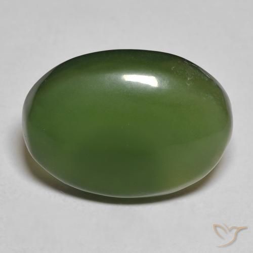 9.27ct 자연스러운 짙은 녹색 음흉한, 타원형, 투명한