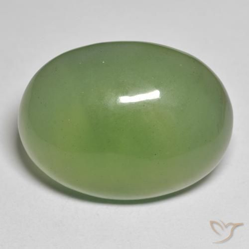 37.39ct 자연스러운 짙은 녹색 음흉한, 타원형, 투명한