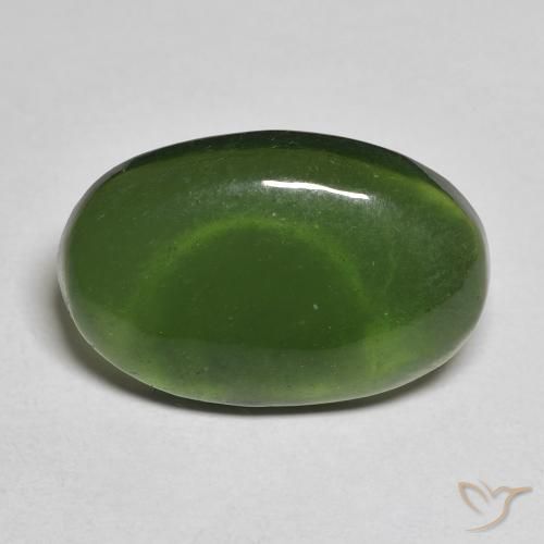10.00ct 자연스러운 해초 녹색 음흉한, 타원형, 투명한
