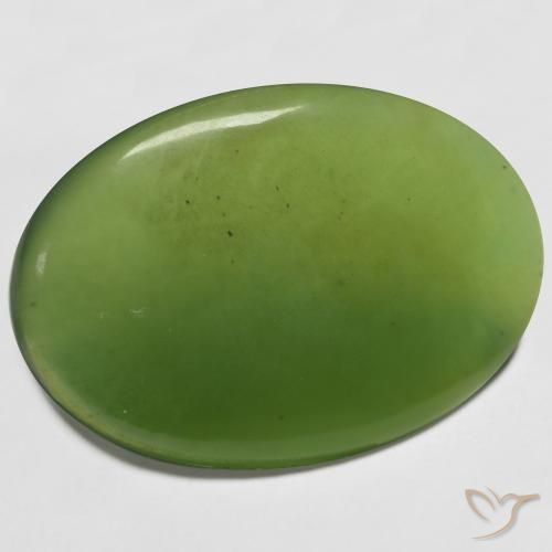 36.27ct 자연스러운 미디엄 그린 음흉한, 타원형, 투명한