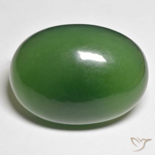 55.63ct 자연스러운 포레스트 그린 음흉한, 타원형, 투명한