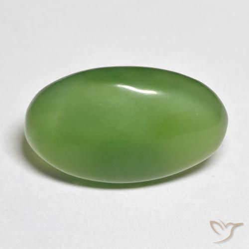 8.81ct 자연스러운 포레스트 그린 음흉한, 타원형, 투명한
