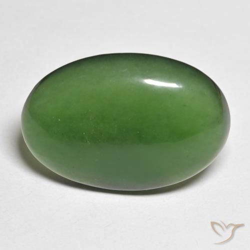 14.72ct 자연스러운 녹색 음흉한, 타원형, 투명한