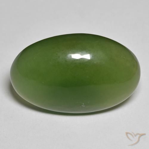 19.27ct 자연스러운 흙빛 녹색 음흉한, 타원형, 투명한