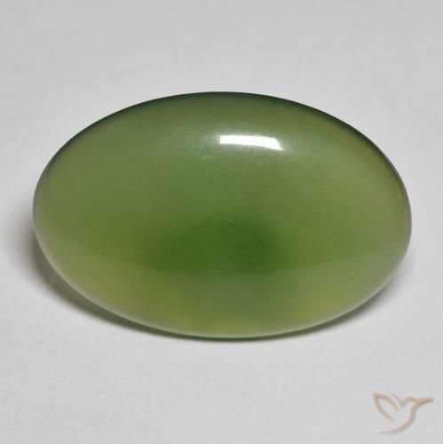 11.32ct 자연스러운 흙빛 녹색 음흉한, 타원형, 투명한