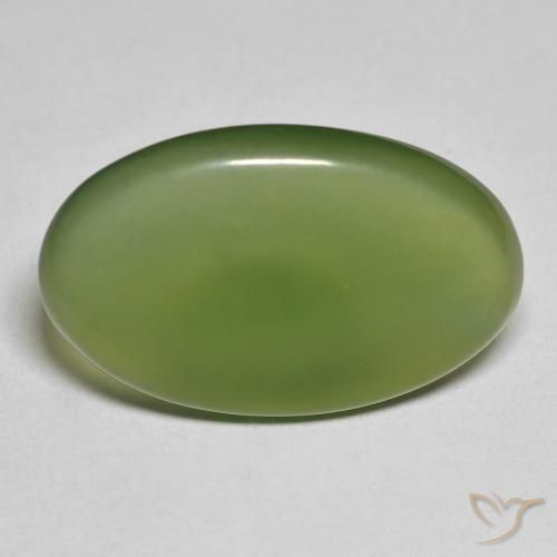 11.43ct 자연스러운 짙은 녹색 음흉한, 타원형, 투명한