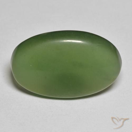 13.43ct 자연스러운 짙은 녹색 음흉한, 타원형, 투명한