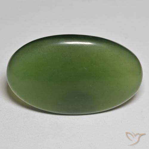 46.66ct 자연스러운 짙은 녹색 음흉한, 타원형, 투명한