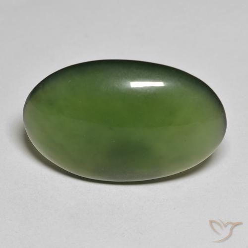 18.55ct 자연스러운 해초 녹색 음흉한, 타원형, 투명한
