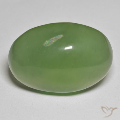 49.70ct 자연스러운 해초 녹색 음흉한, 타원형, 투명한