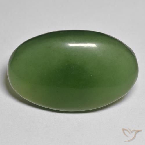 30.23ct 자연스러운 짙은 녹색 음흉한, 타원형, 투명한