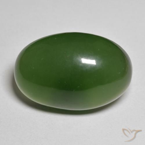23.28ct 자연스러운 짙은 녹색 음흉한, 타원형, 투명한