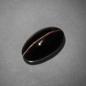 5.42캐럿 천연 브라운 Sillimanite Cat's Eye, 타원형 컷, 12.6×7.2 mm, 불투명체