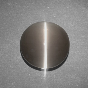 7.63캐럿 천연 갈색 실리마나이트 고양이 눈, 투명한, 투명/반투명