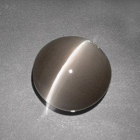 7.63캐럿 천연 갈색 실리마나이트 고양이 눈, 투명한, 투명/반투명