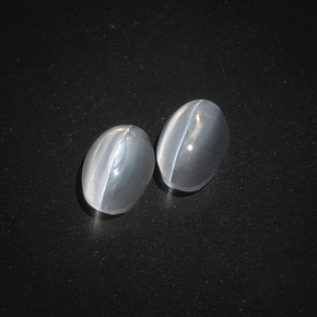 캐럿 천연 스모크 Sillimanite Cat's Eye 보석, 타원형 컷, 7.2×4.5 mm, 투명한
