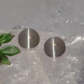 1.15캐럿 천연 연기 실리마나이트 고양이 눈 보석, 타원형 컷, 투명한