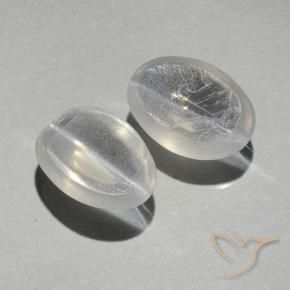 1.89캐럿 천연 따뜻한 화이트 실리마나이트 고양이 눈 보석, 타원형, 투명한
