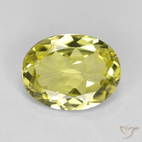 2.35ct 자연스러운 연노랑 실리마나이트, 타원형, VS