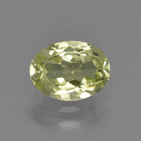 1.02캐럿 천연 미디엄 옐로우 실리마나이트, 타원형 컷, 7.6×5.7 mm, VS-SI