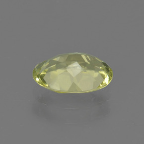1.02캐럿 천연 미디엄 옐로우 실리마나이트, 타원형 컷, 7.6×5.7 mm, VS-SI
