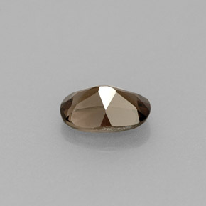 0.49캐럿 천연 스모키 브라운 스모키 쿼츠, 타원형 컷, 6.4×4.4 mm, VVS-VS