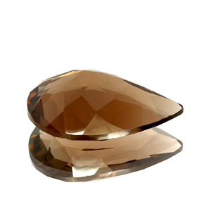 10.97캐럿 천연 스모키 브라운 스모키 쿼츠, 배 모양, 20×14.4 mm, VVS