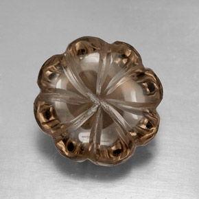 8.26캐럿 천연 스모키 브라운 스모키 쿼츠, 투명한, 13×8 mm, 투명/반투명