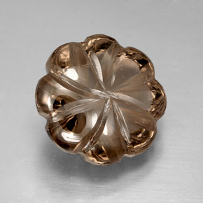 8.26캐럿 천연 스모키 브라운 스모키 쿼츠, 투명한, 13×8 mm, 투명/반투명
