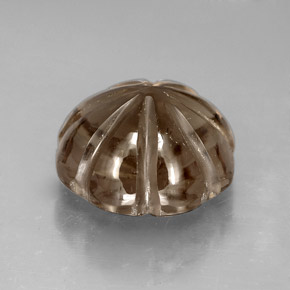 8.26캐럿 천연 스모키 브라운 스모키 쿼츠, 투명한, 13×8 mm, 투명/반투명