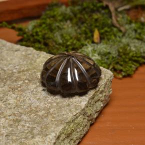 16.33캐럿 천연 스모키 브라운 스모키 쿼츠, 멋진 모양, 18×17.3 mm, 투명한
