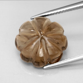 9.08캐럿 천연 라이트 스모키 브라운 스모키 쿼츠, 투명한, 투명/반투명