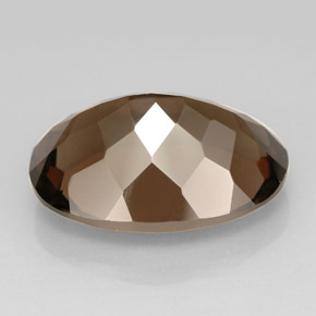 10.93캐럿 천연 스모키 브라운 스모키 쿼츠, 타원형 컷, 17.9×13 mm, VVS