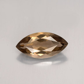 1.43캐럿 천연 스모키 브라운 스모키 쿼츠, 마퀴즈, 11.6×5.8 mm, VS