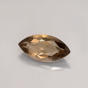 1.43캐럿 천연 스모키 브라운 스모키 쿼츠, 마퀴즈, 11.6×5.8 mm, VS