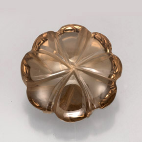12.02캐럿 천연 스모키 브라운 스모키 쿼츠, 투명한, 15.7×15.5 mm, 투명/반투명