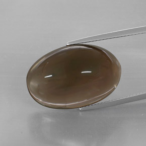 32.73캐럿 천연 스모키 브라운 스모키 쿼츠, 투명한, 24.2×16 mm, 투명/반투명