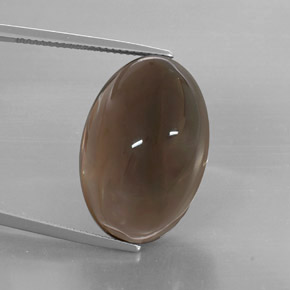 32.73캐럿 천연 스모키 브라운 스모키 쿼츠, 투명한, 24.2×16 mm, 투명/반투명