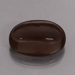 31.15캐럿 천연 스모키 브라운 스모키 쿼츠, 투명한, 23.7×15.8 mm, 투명/반투명