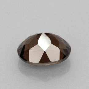 2.75캐럿 천연 스모키 브라운 스모키 쿼츠, 타원형 컷, 10.1×8.1 mm, VVS-VS