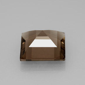 3.88캐럿 천연 스모키 브라운 스모키 쿼츠, 스퀘어, 10.2×10.1 mm, VS