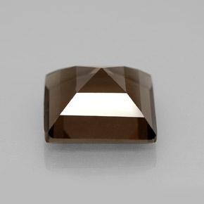 4.05캐럿 천연 스모키 브라운 스모키 쿼츠, 스퀘어, 10.1×10 mm, VS