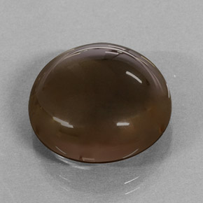 17.35캐럿 천연 스모키 브라운 스모키 쿼츠, 라운드 컷, 17.17 mm, 투명한