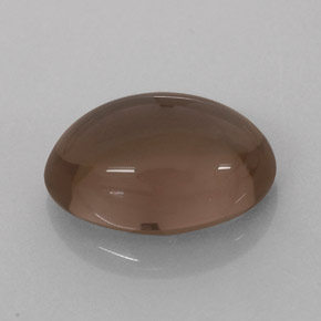 3.67캐럿 천연 스모키 브라운 스모키 쿼츠, 타원형 컷, 12×8.2 mm, 투명한