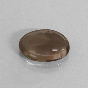 3.59캐럿 천연 스모키 브라운 스모키 쿼츠, 타원형 컷, 12.1×8.3 mm, 투명한