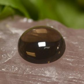 6.70캐럿 천연 스모키 브라운 스모키 쿼츠, 라운드 컷, 12.05 mm, 투명한