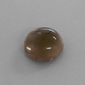 6.40캐럿 천연 스모키 브라운 스모키 쿼츠, 투명한, 11.89 mm, 투명/반투명