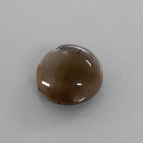 6.72캐럿 천연 스모키 브라운 스모키 쿼츠, 투명한, 11.92 mm, 투명/반투명