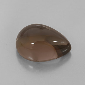 6.75캐럿 천연 스모키 브라운 스모키 쿼츠, 투명한, 14.1×10.2 mm, 투명/반투명