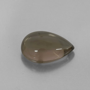 3.83캐럿 천연 스모키 브라운 스모키 쿼츠, 투명한, 12.8×9 mm, 투명/반투명